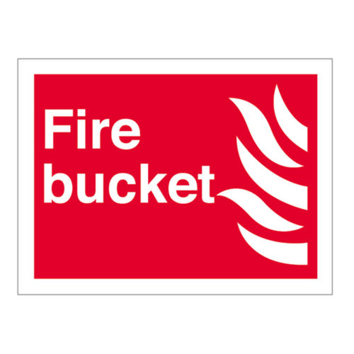 Fire Bucket Sign (50047V)